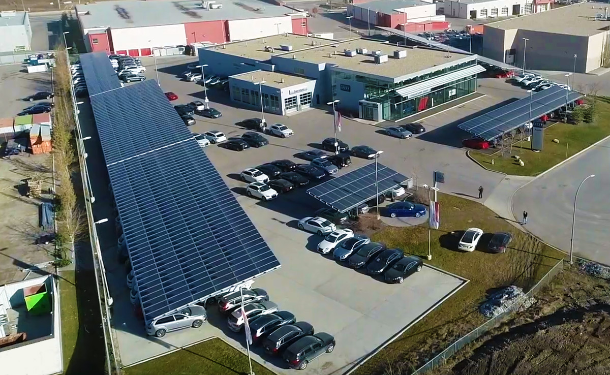 304 kW Solar Carport Audi Royal Oak